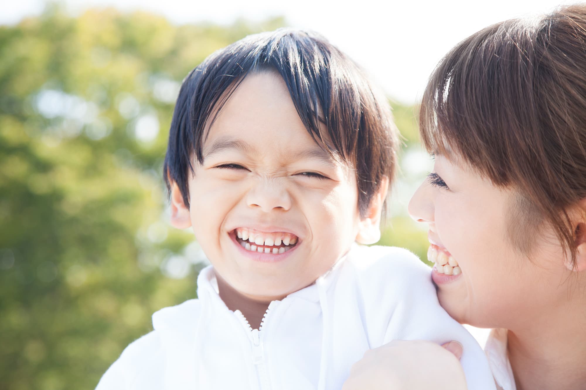 満面の笑顔の子ども