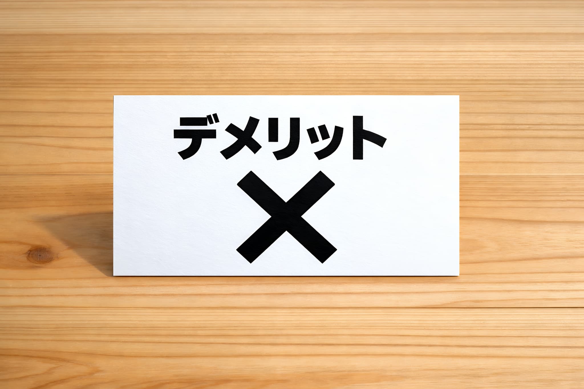 ブリッジのデメリットのイメージ