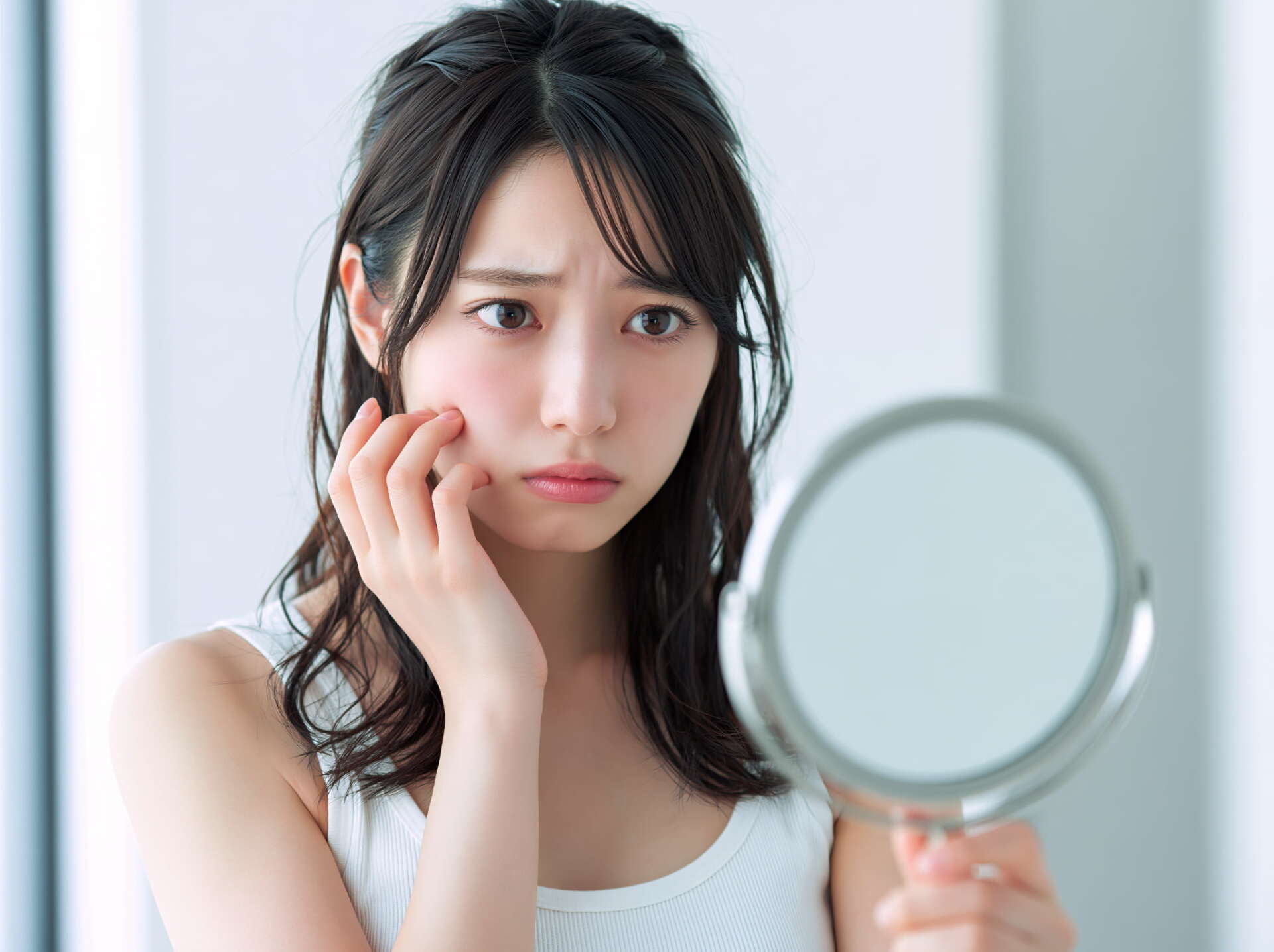 親知らずを抜くべきなのか考える女性